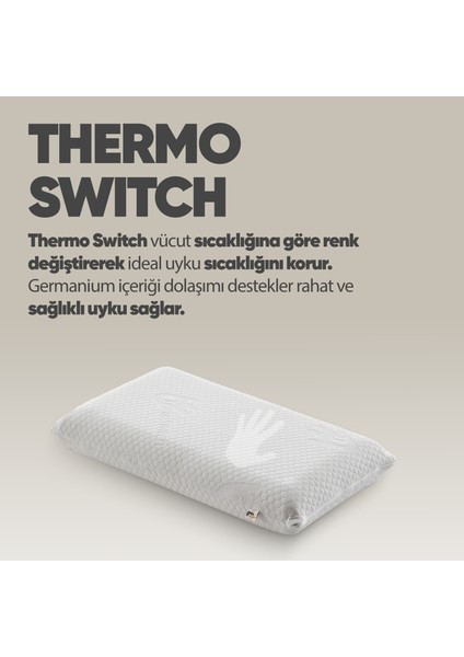 Isı Kontrol Yastığı Termoswıtch Ortopedik Düz Uzun Boy Visko Yastık -Termal Isı Dengeleyici Yastık modelleri