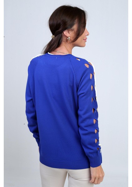 Kadın Kolu Şerit Dekolteli Triko Bluz fırsatları