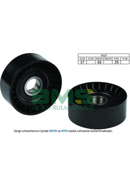 Mtxdpn Alternatör Gergi Rulmani P206-P207-P307-P406-C2-C3-C4-FIESTA-FOCUS 1.4-1.6 Hdi Golf-Passat 1.4 Tsi