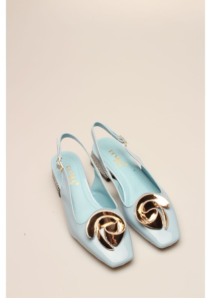 Idil Bebemavi Rugan Taşlı Kadın Topuklu