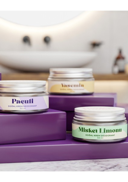 Misket Limon Doğal Krem Deodorant modelleri