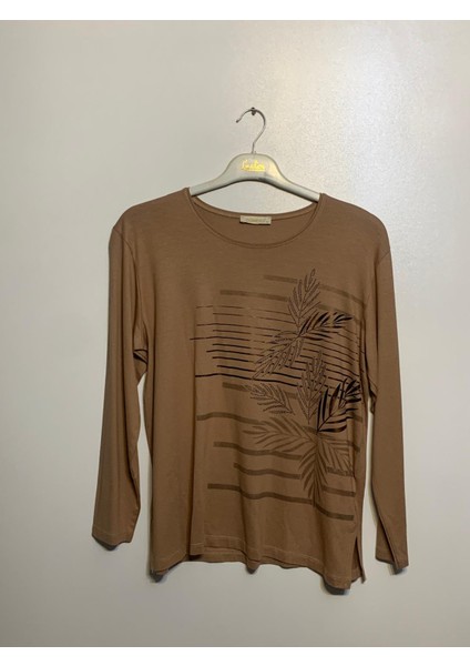 Krem Taşlı Kadın Bluz