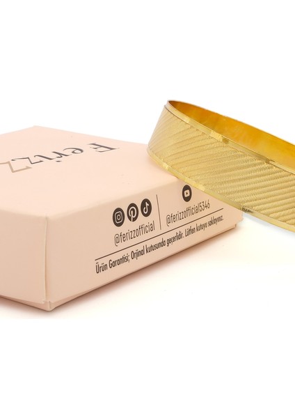 altın kaplama bombesiz yan çizgili 1,5 cm bilezik blz-3130 fırsatları