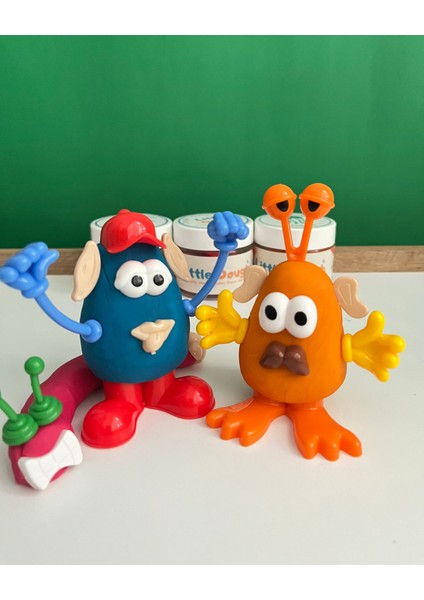 - Yaratıcı Figürlü Doğal Oyun Hamuru Kalıbı Seti - 3X150GR Doğal Oyun Hamuru - Mavi, Pembe, Turuncu fiyatları