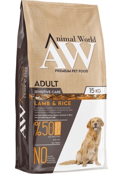 Aw. Dog Puppy All Breed Lamb&rice 15 Kg.*1