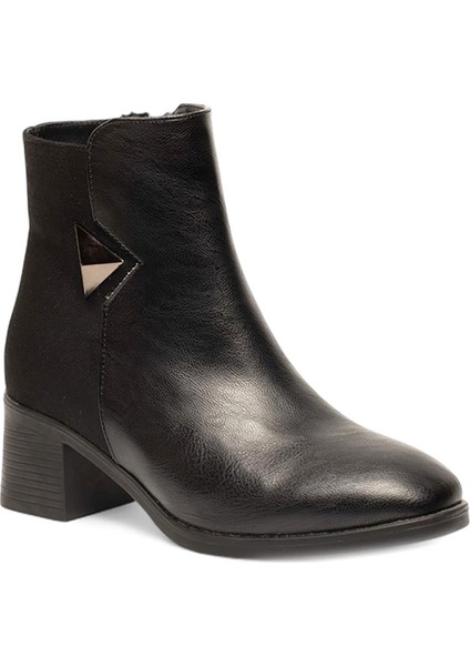 Siyah Femuarlı Topuklu Cilt Süet Günlük Kadın Bot fiyatları