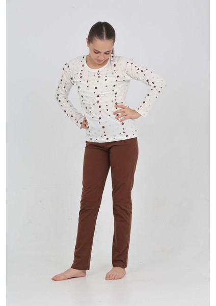 Kız Çocuk Karma Baskılı Pijama Takım modelleri