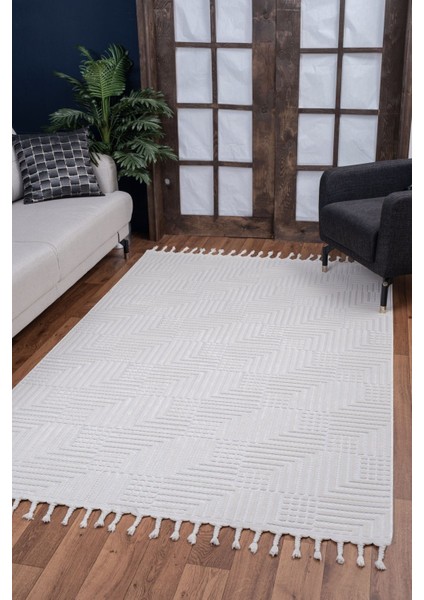 Nevada Koleksiyonu mt Modern Ince Kesme Oturma Odası ve Salon Halısı 8193A