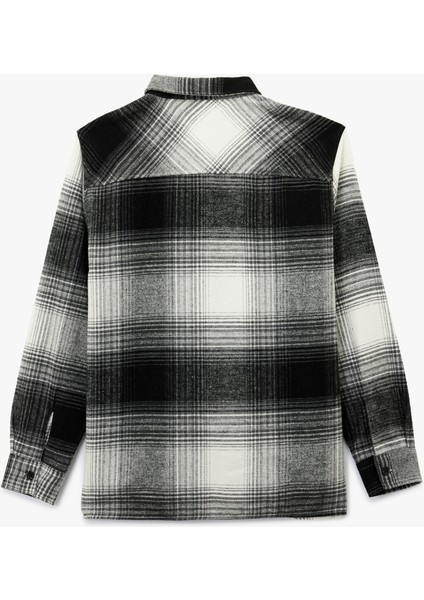 Regular Fit Uzun Kollu Desenli Klasik Yaka Oduncu Gömleği fiyatları