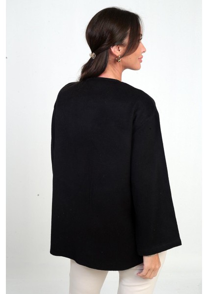 Kadın Önü Bağcıklı 3 Iplik Kaşe Hırka fırsatları