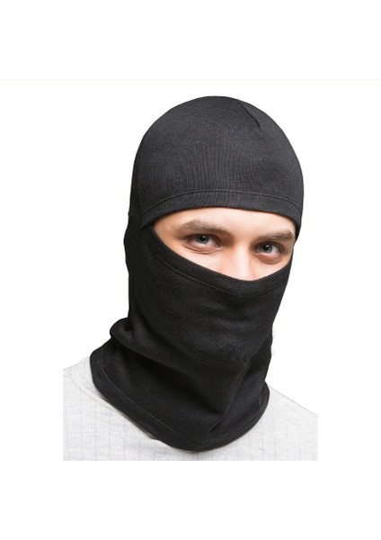 Unisex Siyah Termal Kar Maskesi Standart- 1 Adet