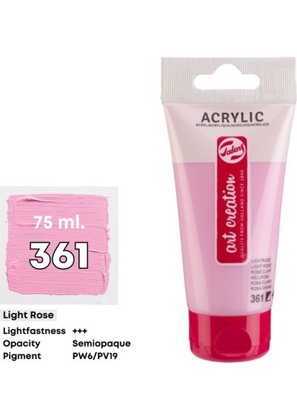 Art Creation Akrilik Boya 75 ml Light Rose 361