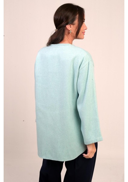 Kadın Önü Bağcıklı 3 Iplik Kaşe Hırka fırsatları