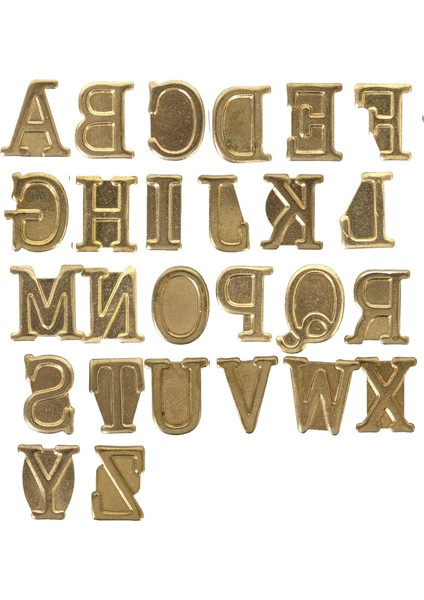 Hollow 26162 Büyük Harf Alfabe Hotstamps, 1 Adet, 0,63 Inç