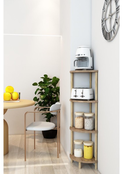 “mutfak Köşe Rafı – 4 Katlı Atlantik Çam Pratik Depolama ve Düzenleme Ünitesi” modelleri