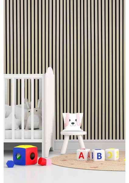 Mdf Ahşap Akustik Duvar Paneli 60X275 cm - Krem fırsatları
