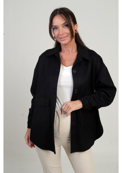 Kadın Önü Düğmeli Cepli Gömlek modelleri