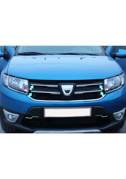 Ön Panjur Krom 4 Parça Logan MCV SW 2013-2016 Arası Modeller İçin indirimleri