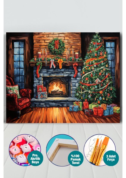 Yeni Yıl Sayılarla Boyama Seti