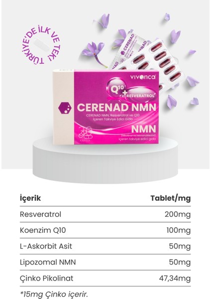 Lipozomal NMN (Nikotinamid Mononükleotid) fiyatları