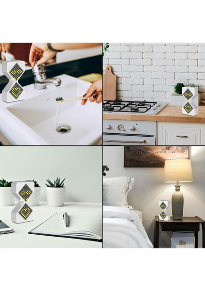 Modern LED Elektronik Kum Saati Zamanlayıcı | Ayarlanabilir 1-30 Dakika | USB Şarjlı - Sarı Işık fiyatları