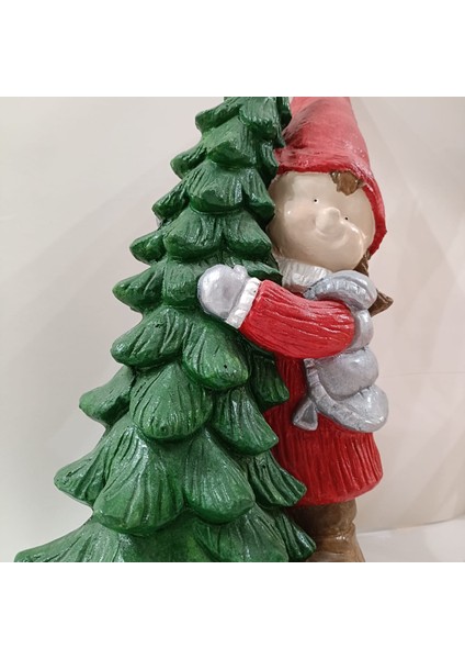 Çam Ağaçlı Kız Cüce Obje- 64 Cm. fırsatları