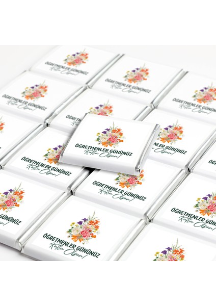 Öğretmenler Günü Hediyesi (40 Adet Madlen Çikolata) (Asetat Kutu) Çiçek fiyatları