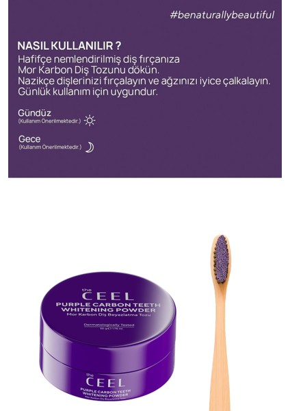 Mor Aktif Karbon Diş Beyazlatma Seti (Mor Karbon Diş Macunu 75 gr+Mor Karbon Diş Tozu 50 gr)
