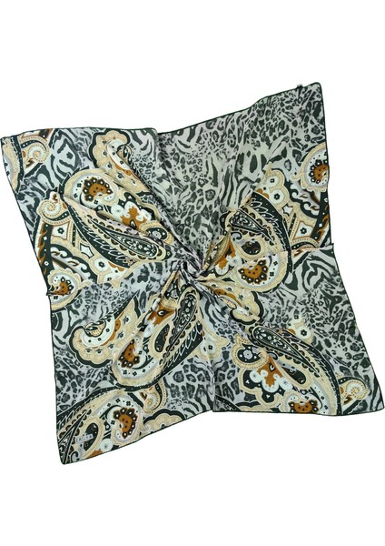 Emilya Fres Krep Leopar Desenli Eşarp 90X90 cm fiyatları