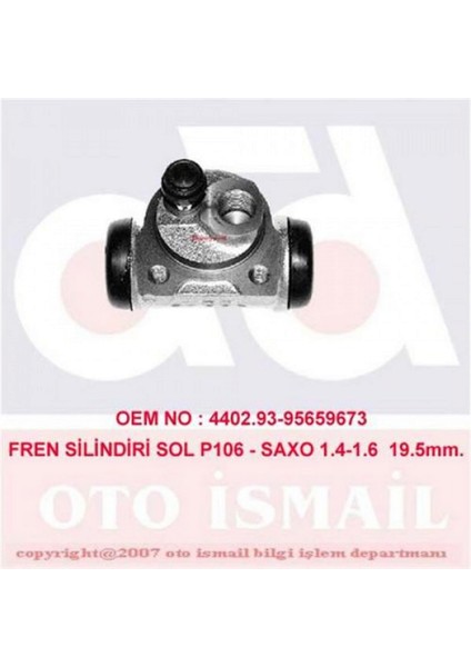 Mtxdpn Fren Silindiri [ Citroen Saxo 1.4 Vts/1.5 D, Peugeot 106 1 1.4, 106 2 1.5 D ]