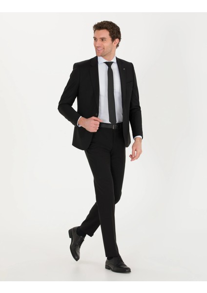 Erkek Slim Fit Ceket-Siyah fırsatları