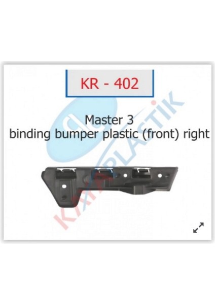 Mtxdpn Ön Tampon Braketi Sağ Master Iii