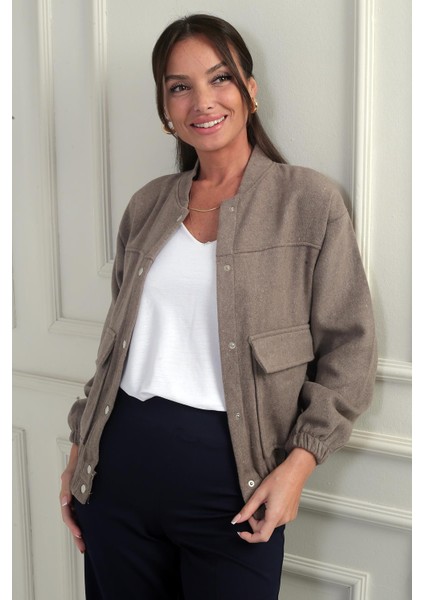 Beli Lastikli Torba Cepli Kaşe Bomber Mont fiyatları