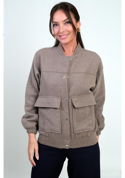 Beli Lastikli Torba Cepli Kaşe Bomber Mont modelleri