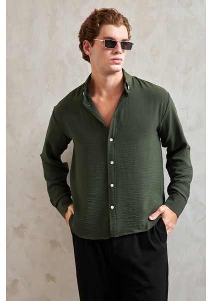 Erkek Oversize Kesim Aerobin Gömlek modelleri