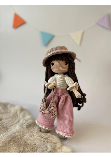 Amigurumi Örgü Oyuncak Bebek(25 Cm)