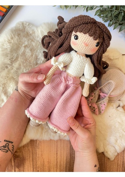 Amigurumi Örgü Oyuncak Bebek(25 Cm) fırsatları