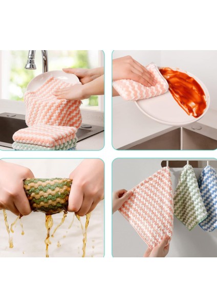( 3 Adet ) Mikrofiber Temizlik Bezi Yumuşak Dokulu 30X30 Mutfak Bezi Koku Yapmaz Leke Tutmaz modelleri