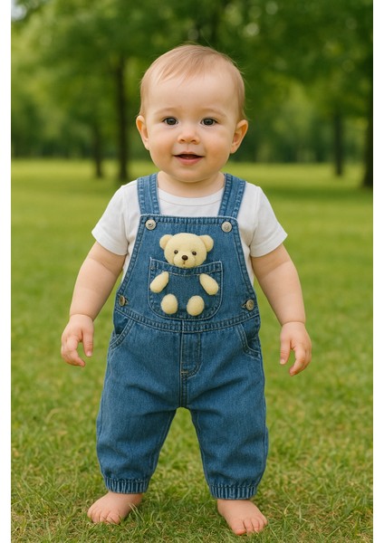 Ayıcıklı Kot Salopet Mevsimlik fırsatları