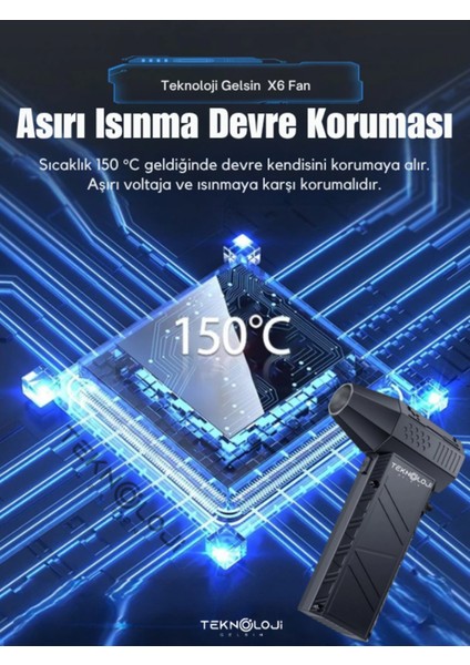Turbo Jet Fan 130.000 Rpm 2 Başlıklı Toz Üfleme Kurutma ve Süpürge Makine Temizleme Fan 52/sn indirimleri
