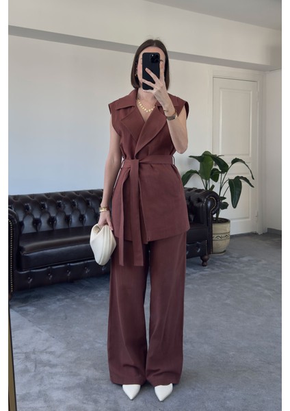 Keten Kuşaklı Takım- Kiremit