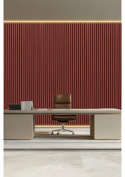 Mdf Ahşap Akustik Duvar Paneli 60X275 cm - Kiremit modelleri