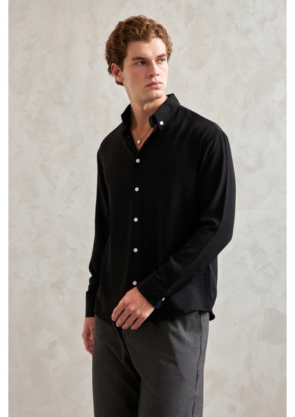 Erkek Oversize Kesim Aerobin Gömlek