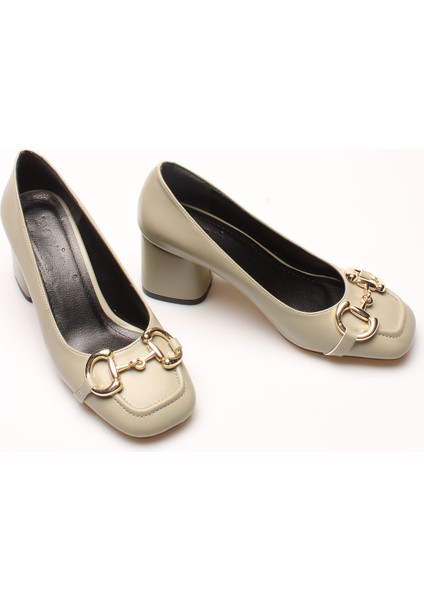 Idil Su Yeşili Cilt Tokalı Kadın Topuklu fiyatları