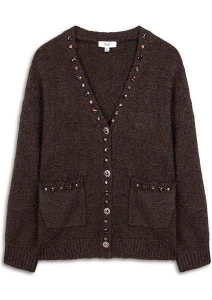 KARMA AKSESUARLI TRİKO HIRKA TW6250050276074 indirimleri