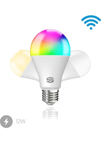 Akıllı Ampul Wifi Rgb 1100 Lümen Yüksek Parlaklık, Uygulama Kontrollü