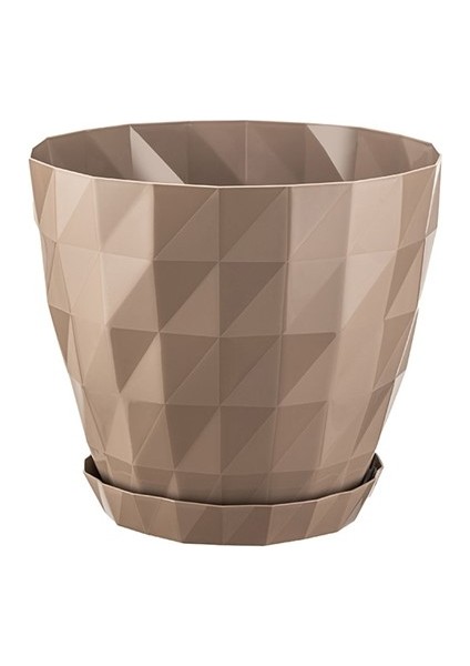 MODULAR SQUARE SAKSI 3 ADET - 1.85 LT AÇIK KAHVE DEKORATİF SAKSI modelleri