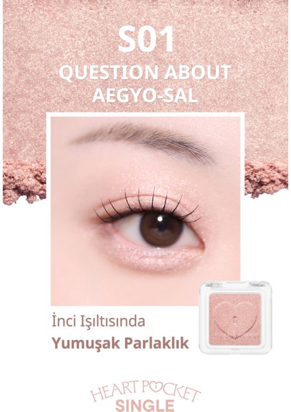 Kişiselleştirilebilir Işıltılı Tekli Far Perıpera Heart Pocket Single (S01 Question About Aegyo-Sal) fiyatları