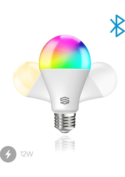 Akıllı Ampul Bluetooth 1100 Lümen Yüksek Parlaklık 16 Milyon Renk Seçeneği