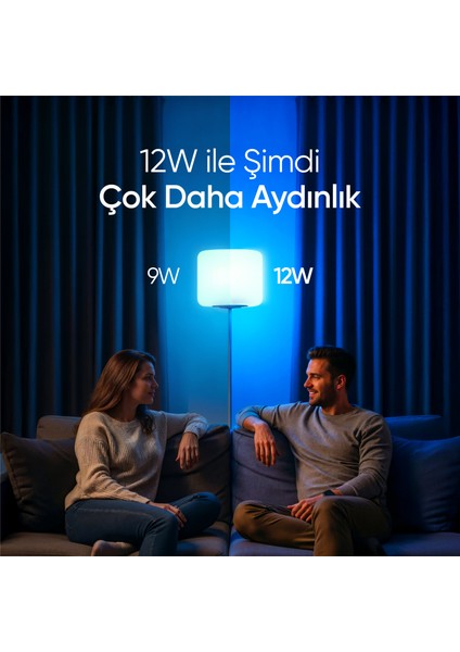 Akıllı Ampul Bluetooth 1100 Lümen Yüksek Parlaklık 16 Milyon Renk Seçeneği fiyatları